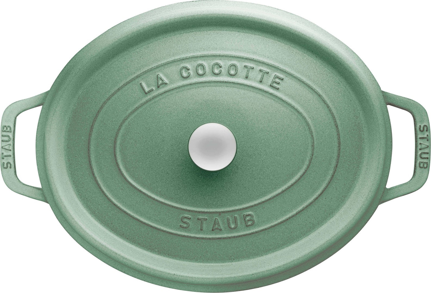 STAUB LA COCOTTE Garnek żeliwny owalny 4.2 ltr, miętowy