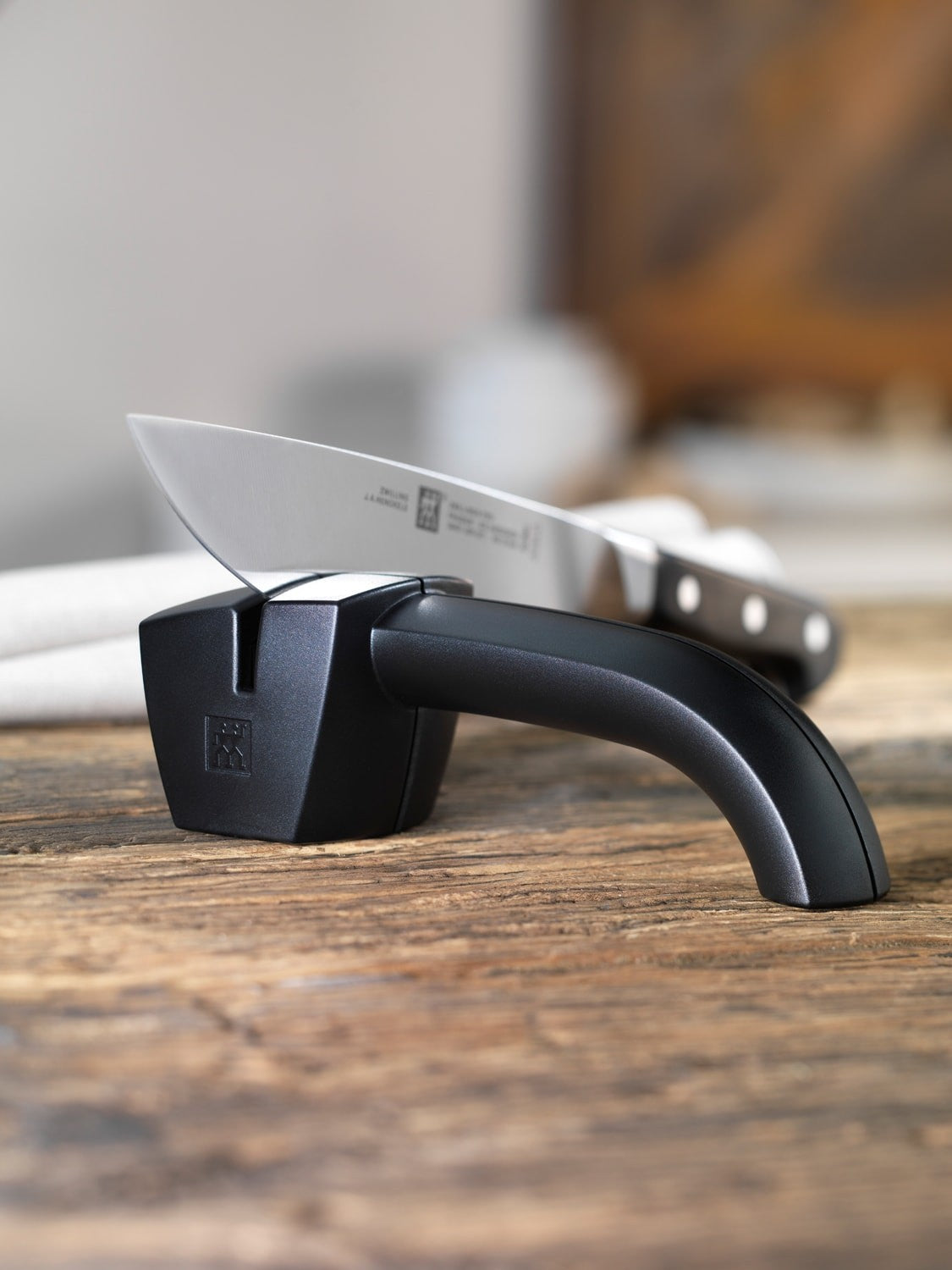 ZWILLING TWIN SHARP Stahl-Keramik Schleifgerät mit Rundklinge
