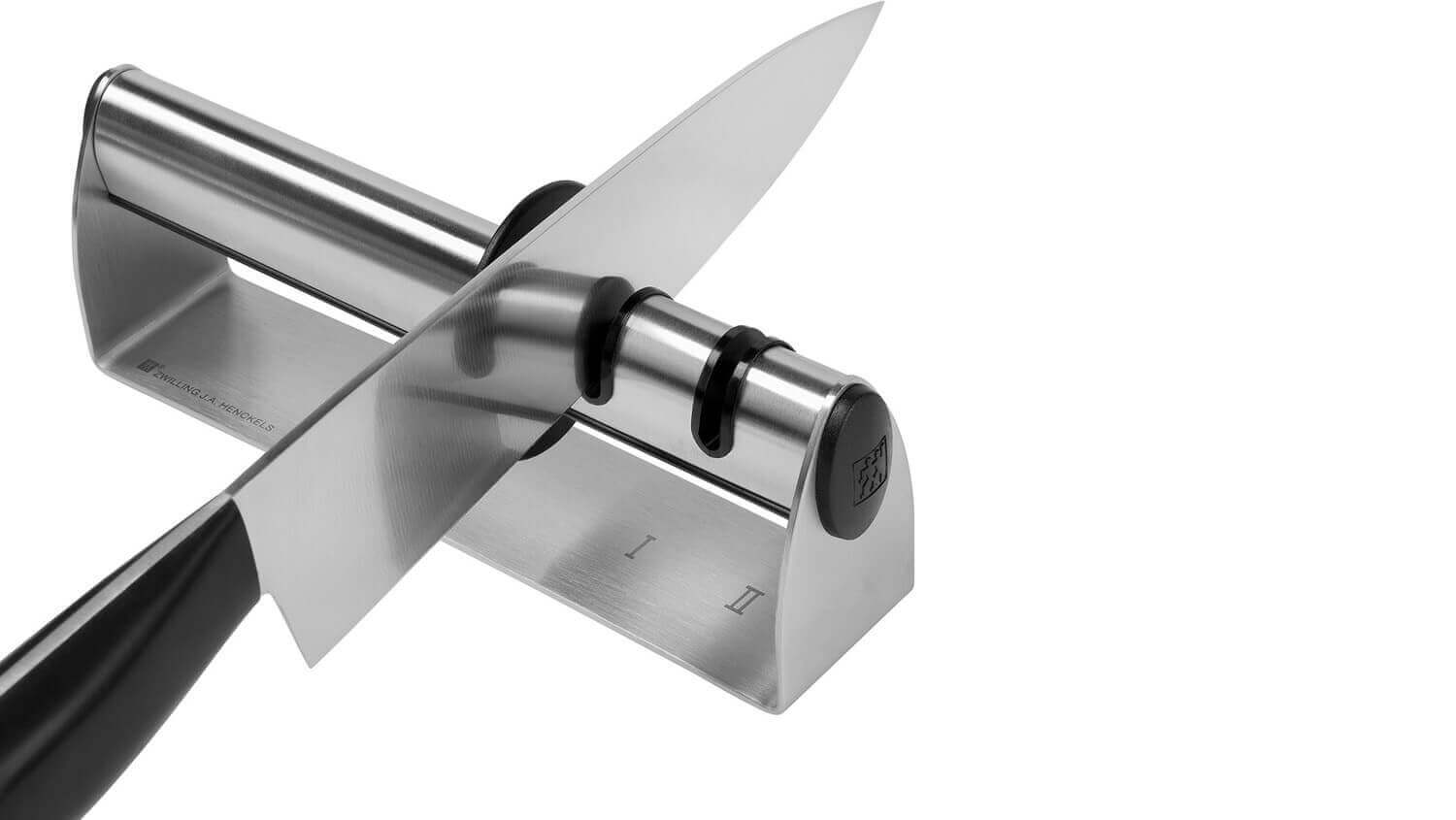 ZWILLING Stalowo-ceramiczna podwójna ostrzałka krążkowa