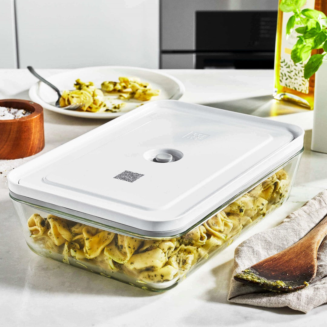 ZWILLING FRESH & SAVE Szklany pojemnik prostokątny 2 ltr, szary