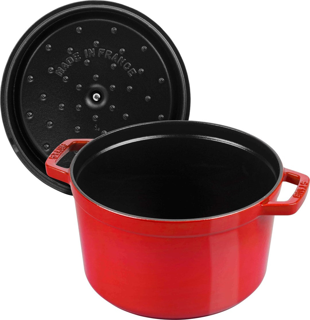STAUB LA COCOTTE Gusseisen-Topf rund hoch 4,8 l, rot