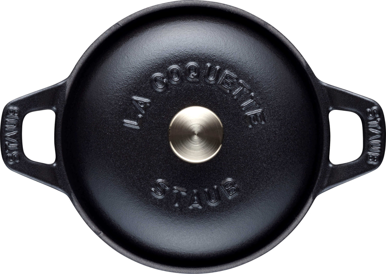 STAUB LA COQUETTE Garnuszek żeliwny okrągły 2.45 ltr, czarny