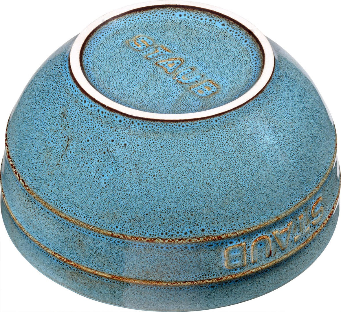 STAUB SERVING Zestaw 4 misek okrągłych 12 cm, antyczny turkusowy