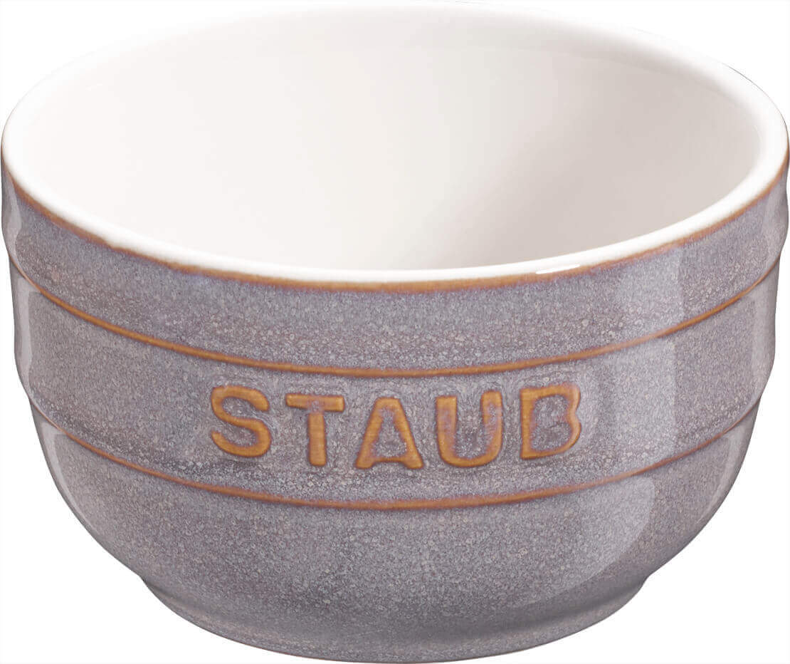 STAUB XS-MINIS Set aus 4 runden Ramequins 9 cm, antik graphite