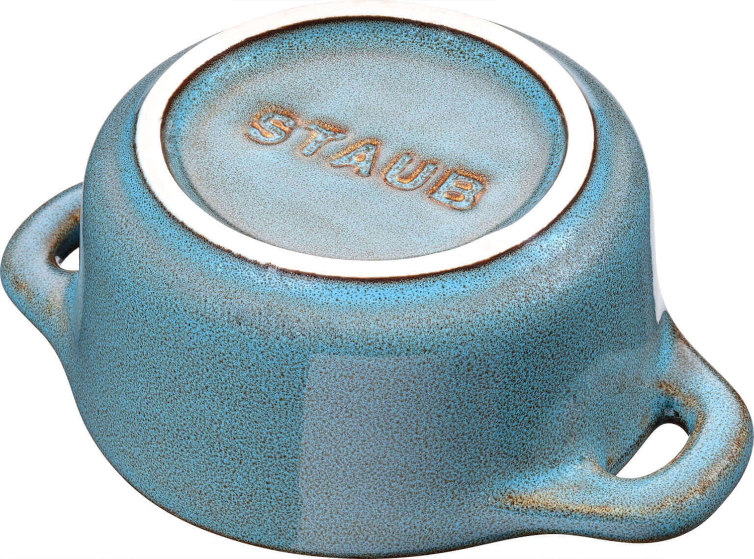STAUB GIFT GIVING 4x mini cocotte okrągły 10 cm, antyczny turkusowy