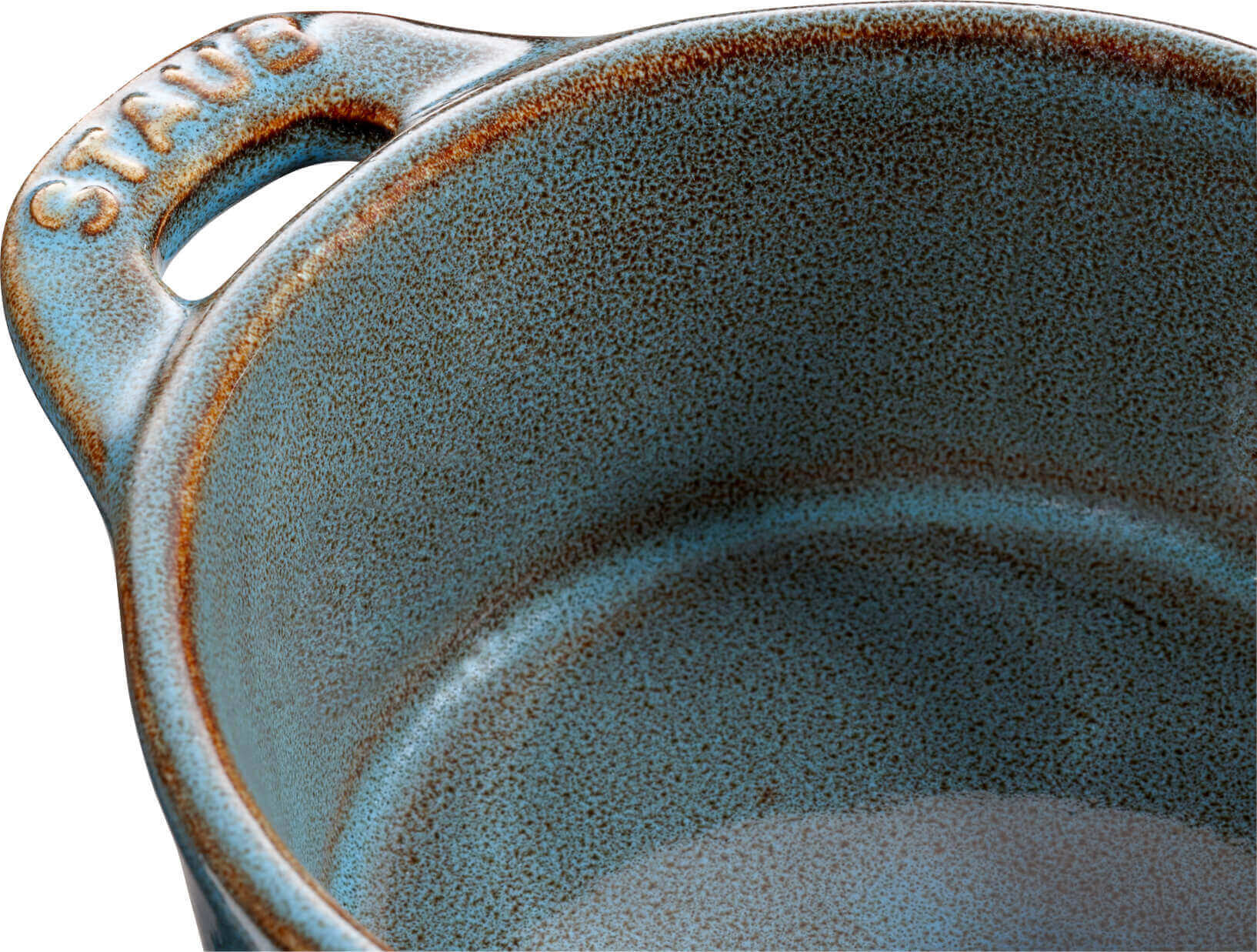 STAUB GIFT GIVING 4x mini cocotte okrągły 10 cm, antyczny turkusowy