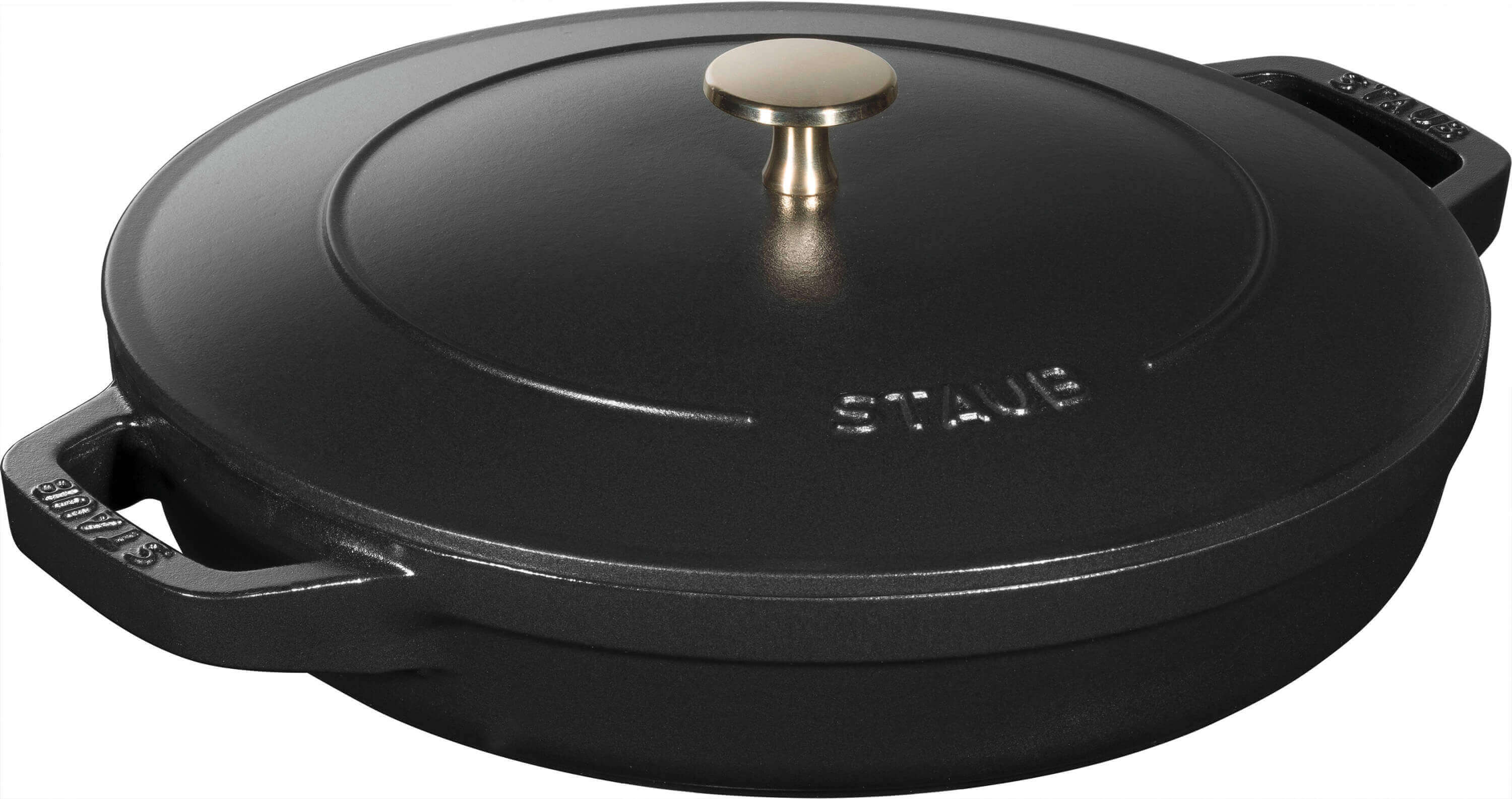 STAUB Zestaw 2 naczyń + pokrywka 24 cm czarny