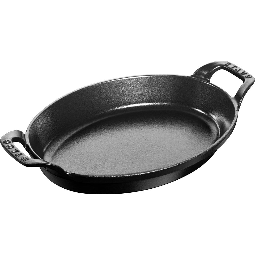 STAUB Owalne naczynie 28 x 20 cm, czarny