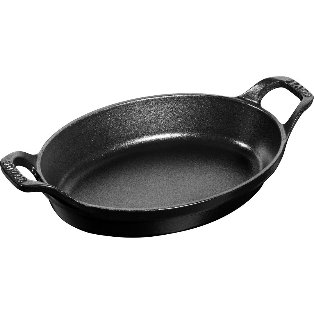 STAUB Ovale Auflaufform 21 x 15 cm, schwarz