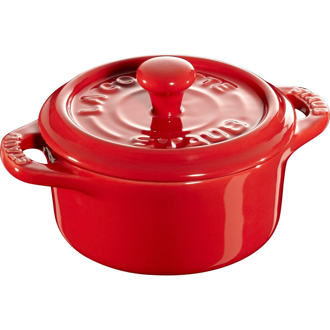 STAUB GESCHENKSET Mini Cocotte rund 200 ml, rot