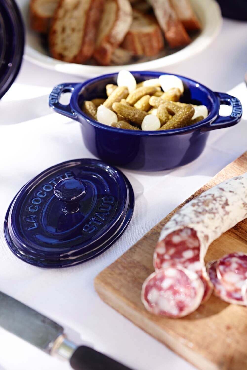 STAUB GESCHENK GEBEN Mini Cocotte oval 200 ml, blau