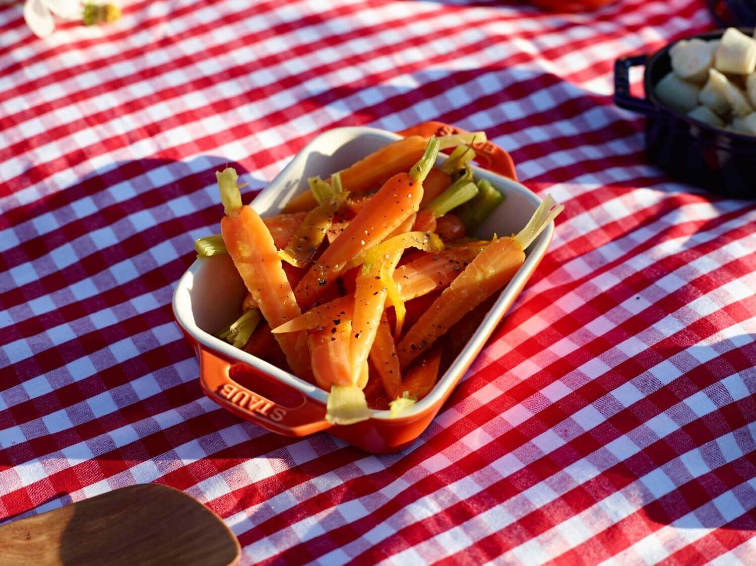 STAUB COOKING Prostokątny półmisek ceramiczny 400 ml, pomarańczowy