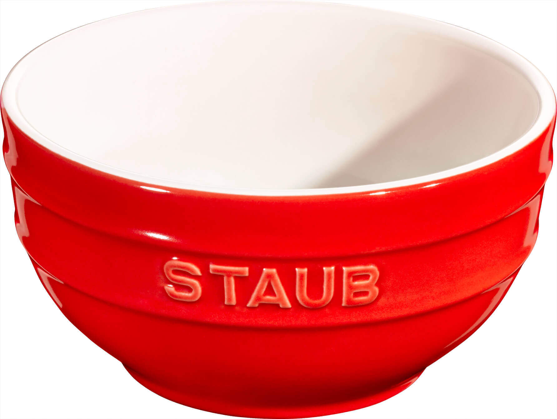 STAUB SERVING Satz von 4 runden Schalen, 12 cm, rot