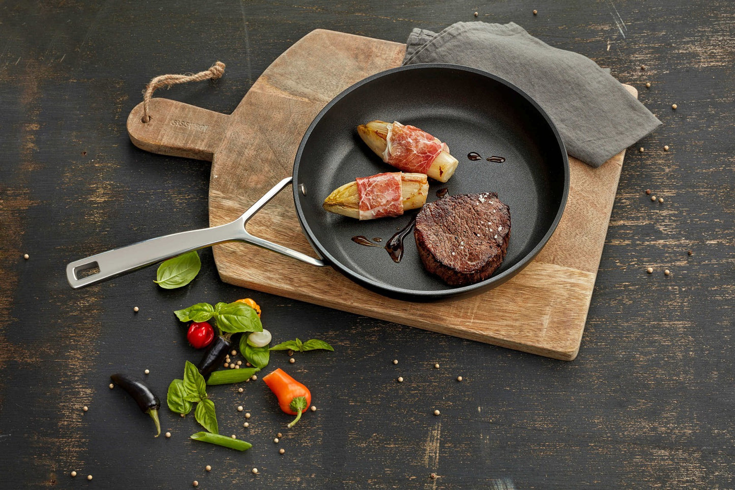 DEMEYERE ALU PRO 5 Deep Frying Pan 1H 28 cm