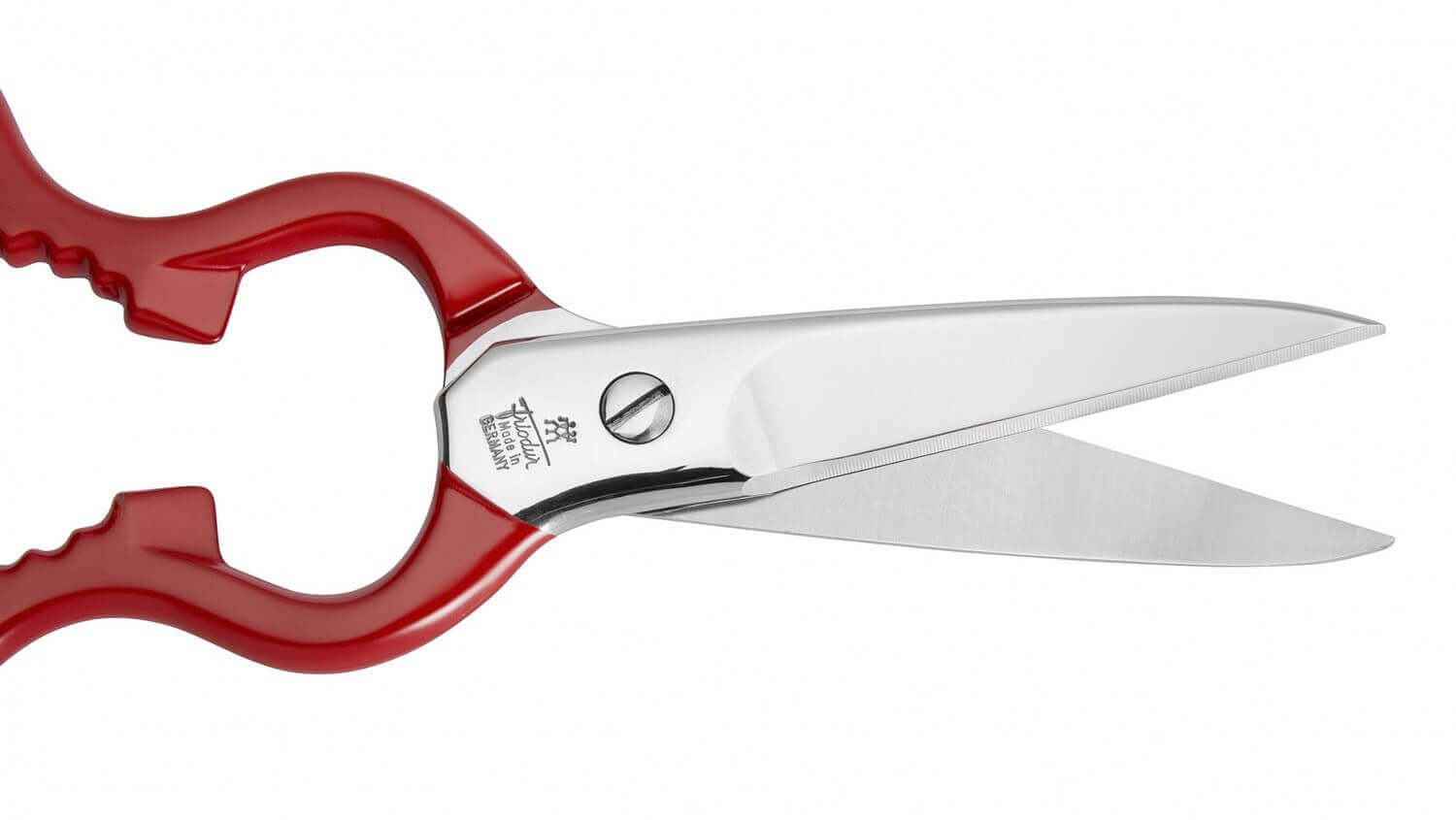 ZWILLING Satynowe nożyce uniwersalne 20 cm, czerwone