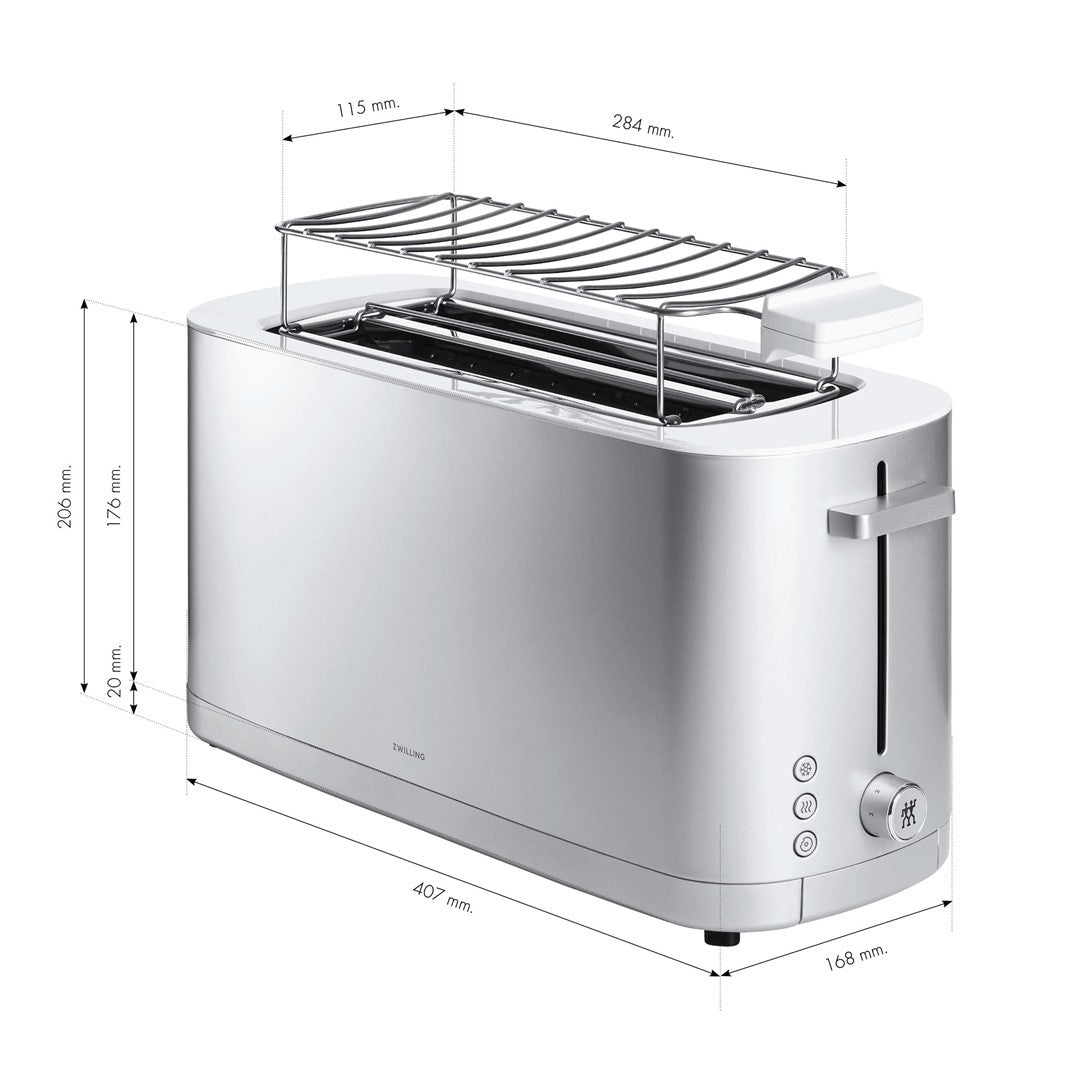 ZWILLING ENFINIGY Toaster groß mit Rost silber