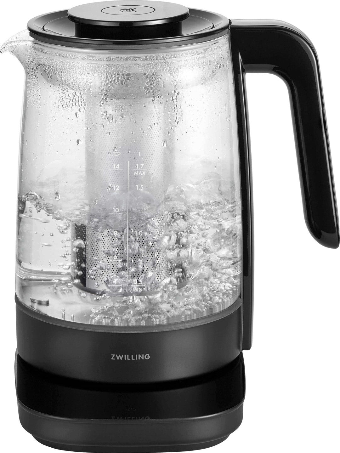 ZWILLING ENFINIGY Wasserkocher mit Teeeinsatz 1,7 l, schwarz