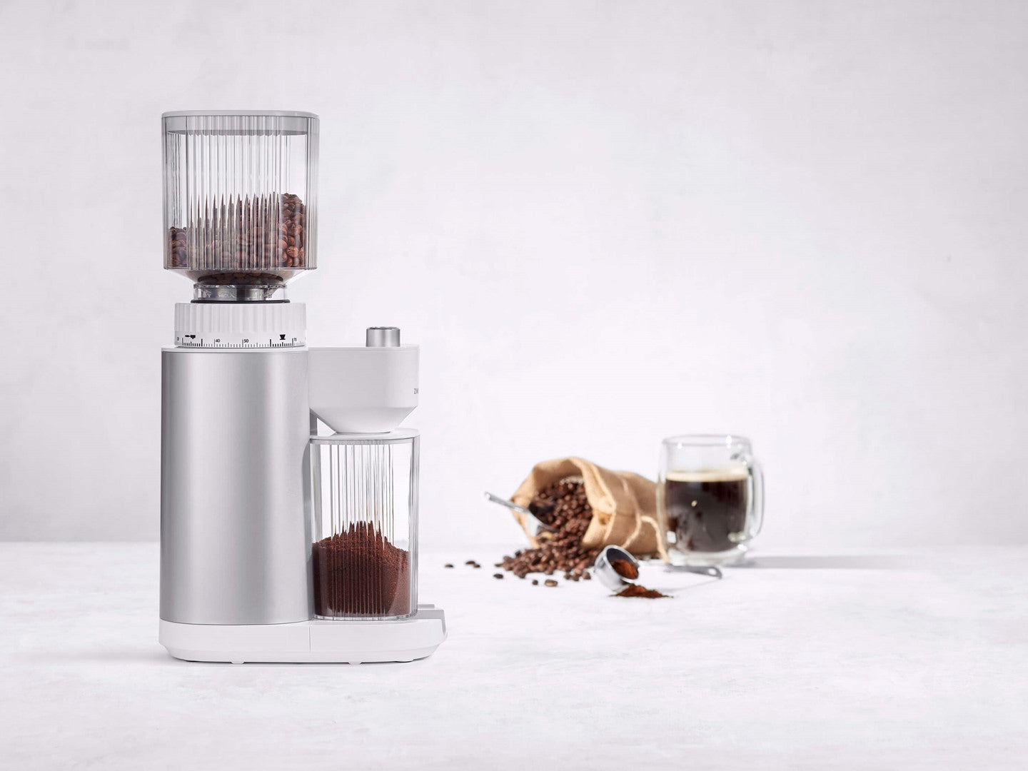 ZWILLING ENFINIGY Kaffeemühle silber
