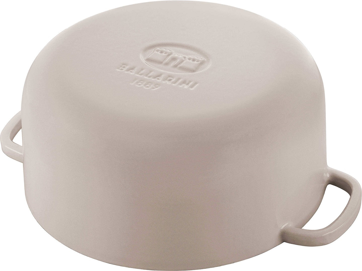 BALLARINI BELLAMONTE Gusseisen Topf rund 5,5 l, Elfenbein