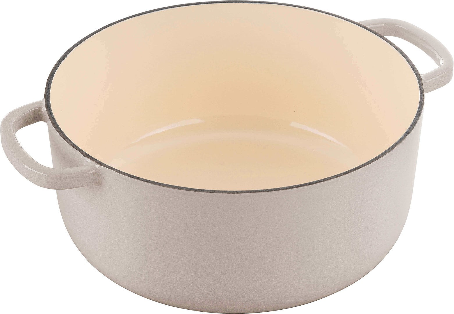 BALLARINI BELLAMONTE Garnek żeliwny okrągły 5.5 ltr, kość słoniowa