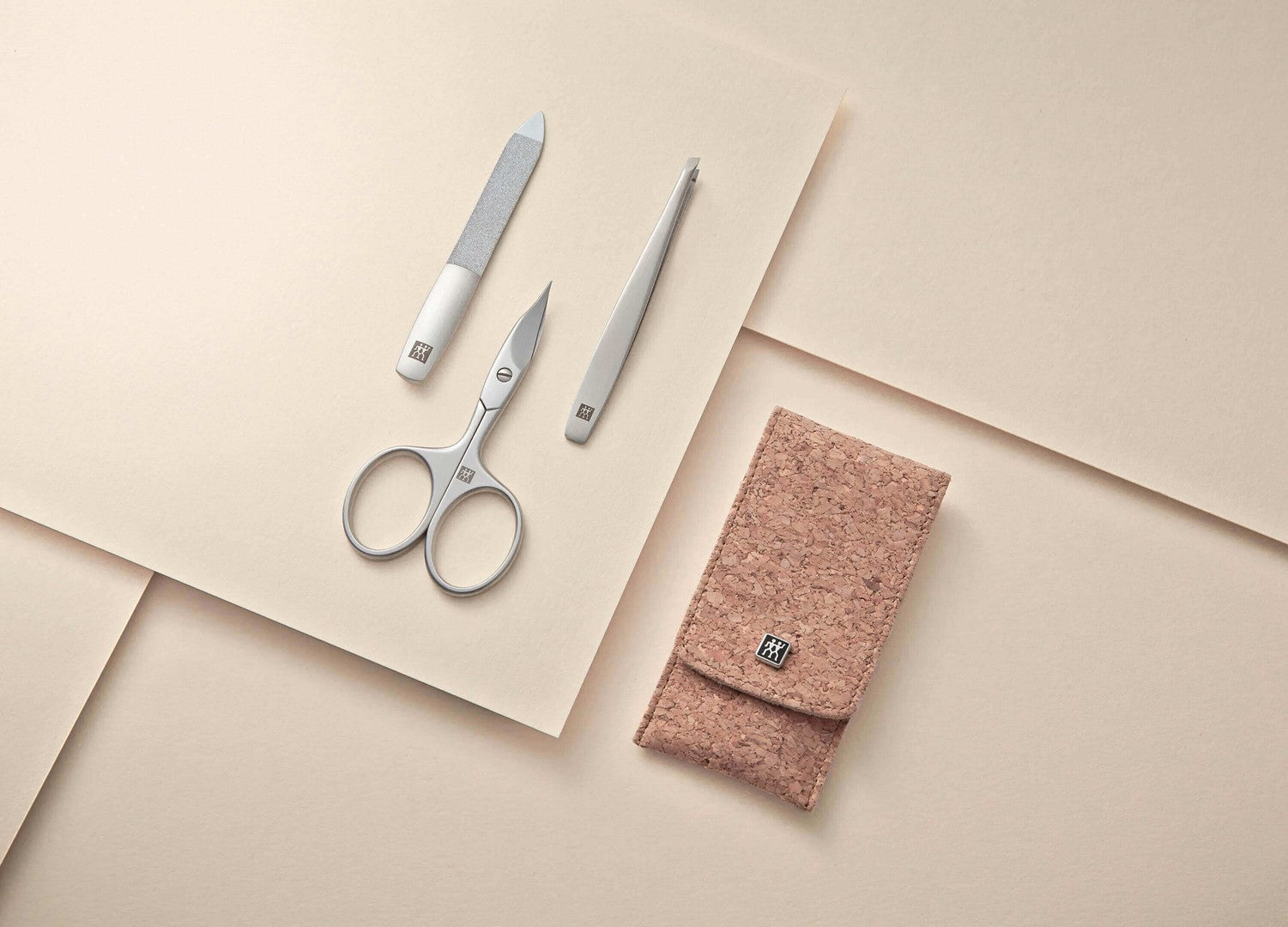 ZWILLING TWINOX Zestaw do manicure - korkowe etui, 3 elementy