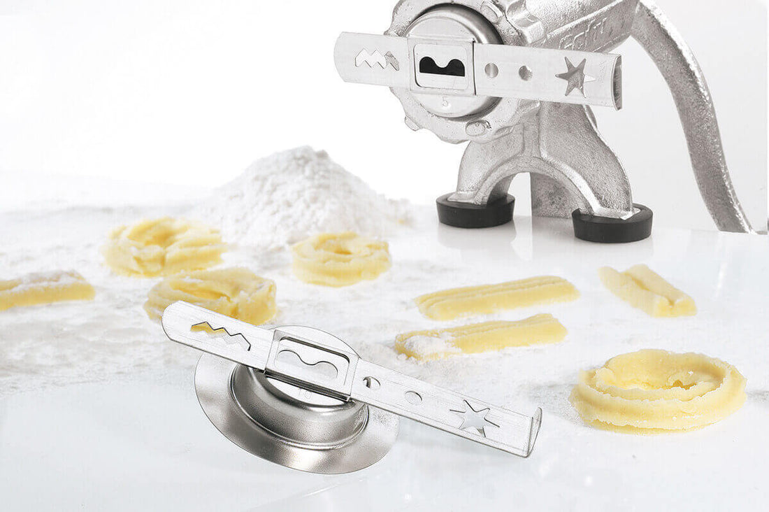 GEFU TRICA Fleischwolf mit Aufsätzen Größe 5