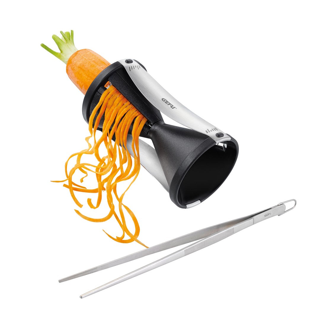 GEFU SPIRELLI® Spiralschneider + Küchentweezers