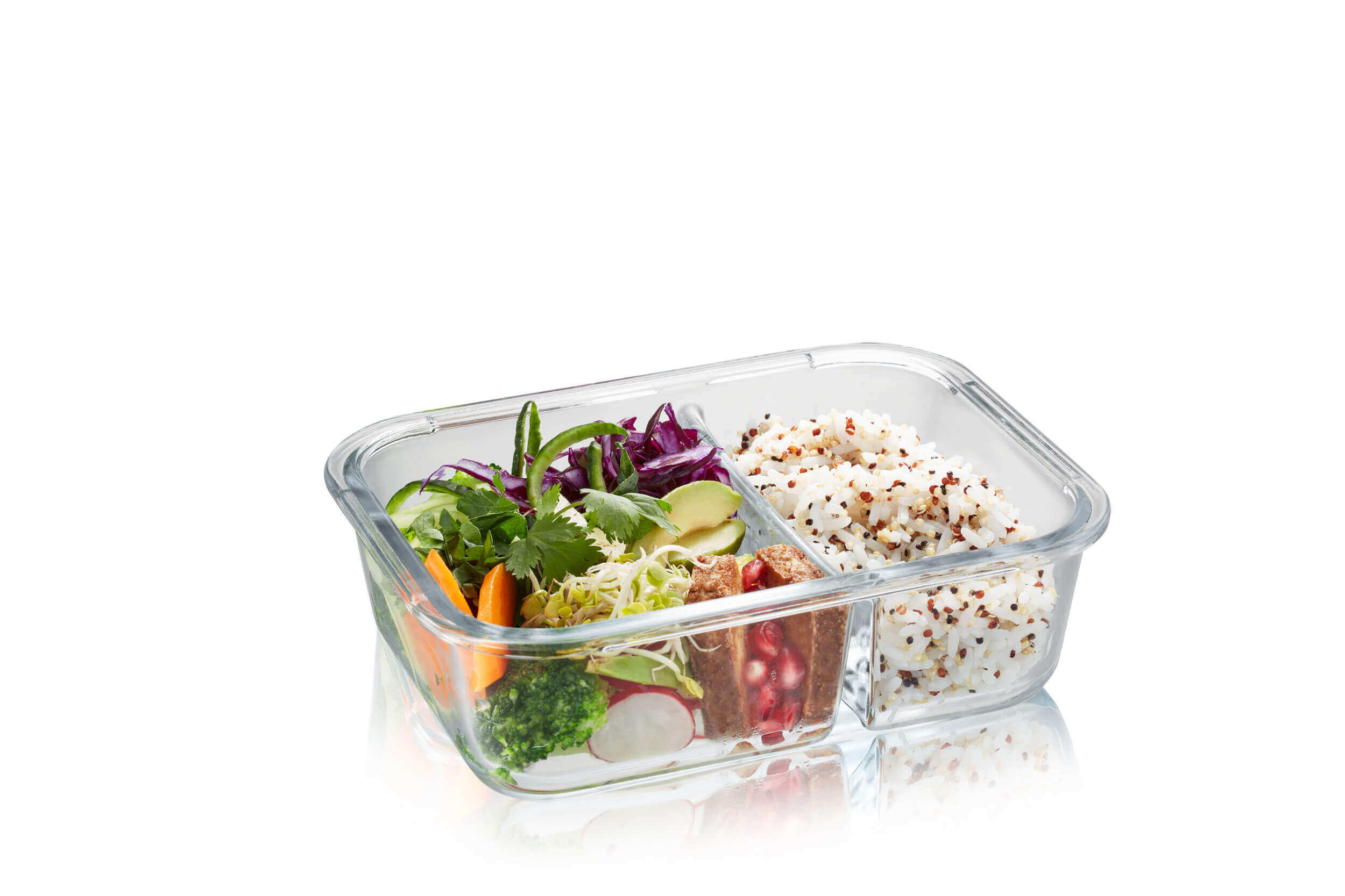 GEFU MILO rechteckiger Glasbehälter 800 ml