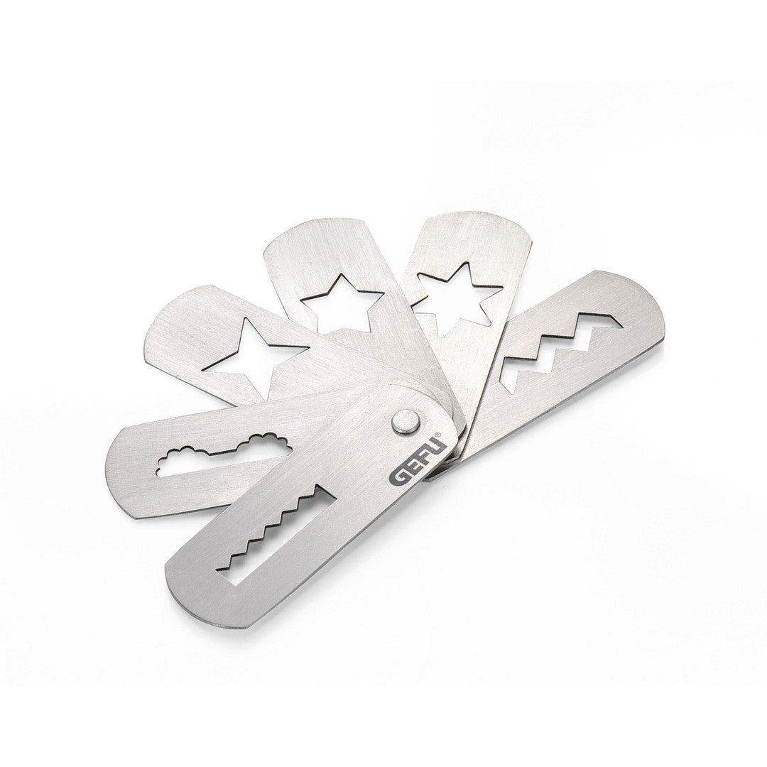 GEFU TRICA Ausstechformen für Plätzchen für die Maschine, Größe 7/8