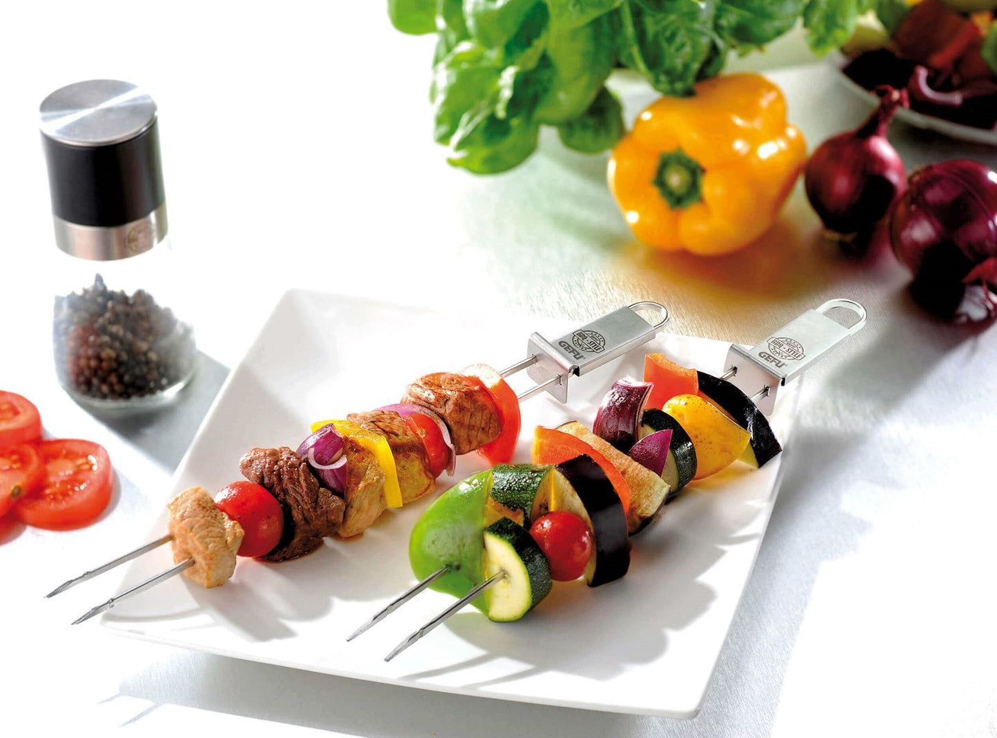 GEFU TWINCO Set von 2 Spießen für Schaschlik