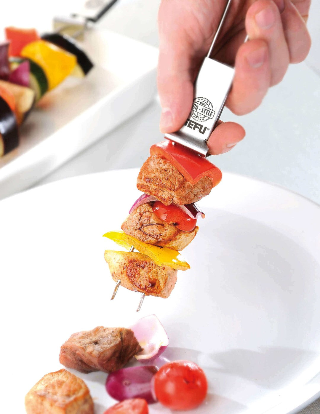 GEFU TWINCO Set von 2 Spießen für Schaschlik