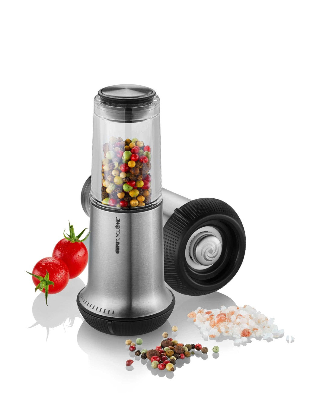 GEFU X-PLOSION® Mühle für Salz und Pfeffer M, silberfarben