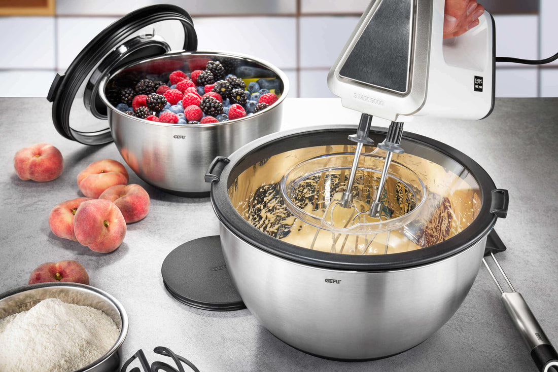 GEFU MUOVO Set mit 2 Schüsseln mit Deckel