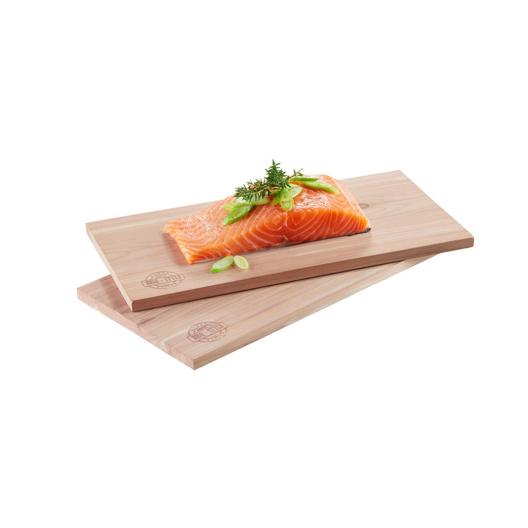 GEFU BBQ Set mit 2 Zedernholz-Brettern