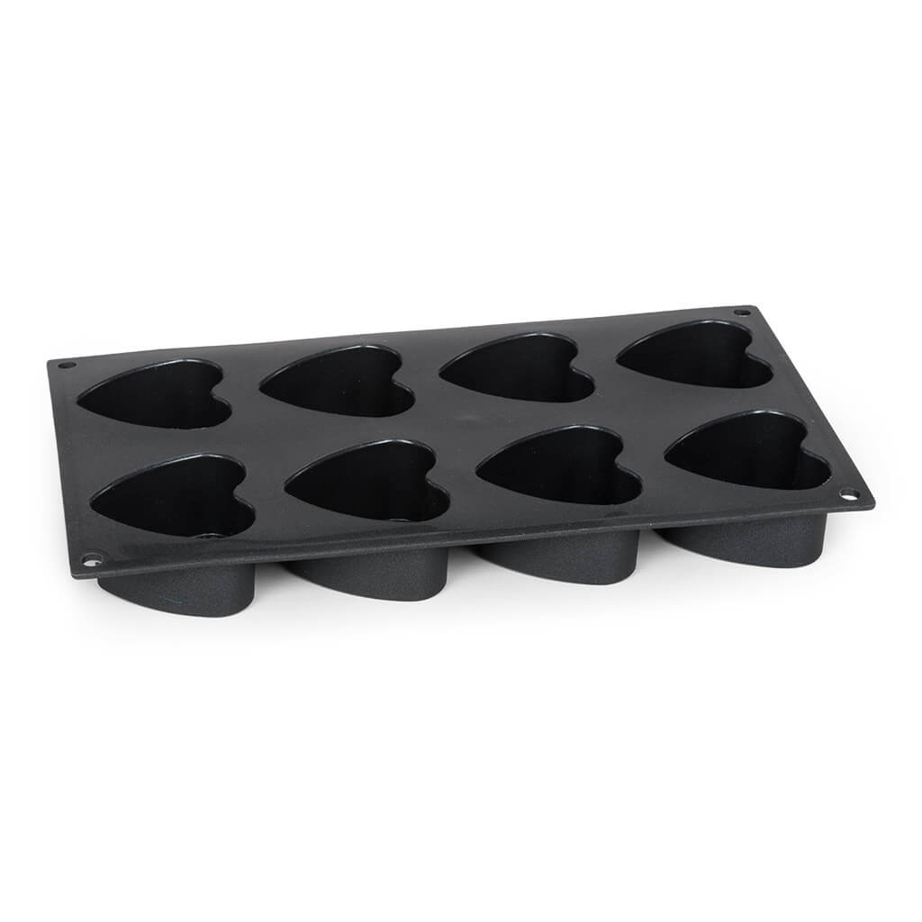 PATISSE STARFLEX Silikonform für 8 Mini-Muffins in Herzform