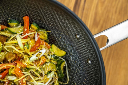 ZWILLING JOY PLUS Wok 30 cm in German is &quot;ZWILLING JOY PLUS Wok 30 cm.&quot; The product name remains the same as it is a brand and specific product designation.