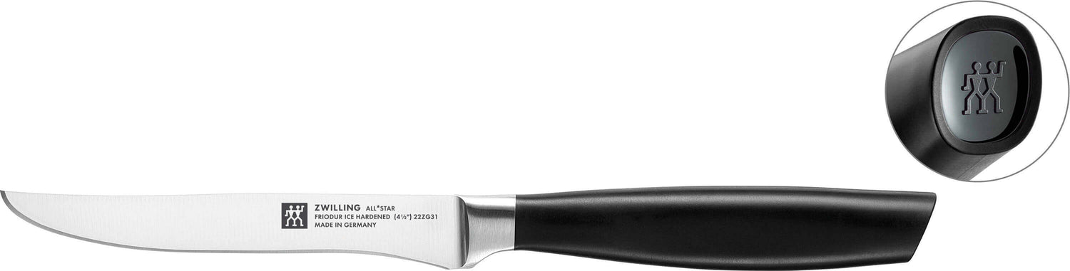 ZWILLING ALL * STAR Set von 4 Steakmessern 12 cm, schwarz