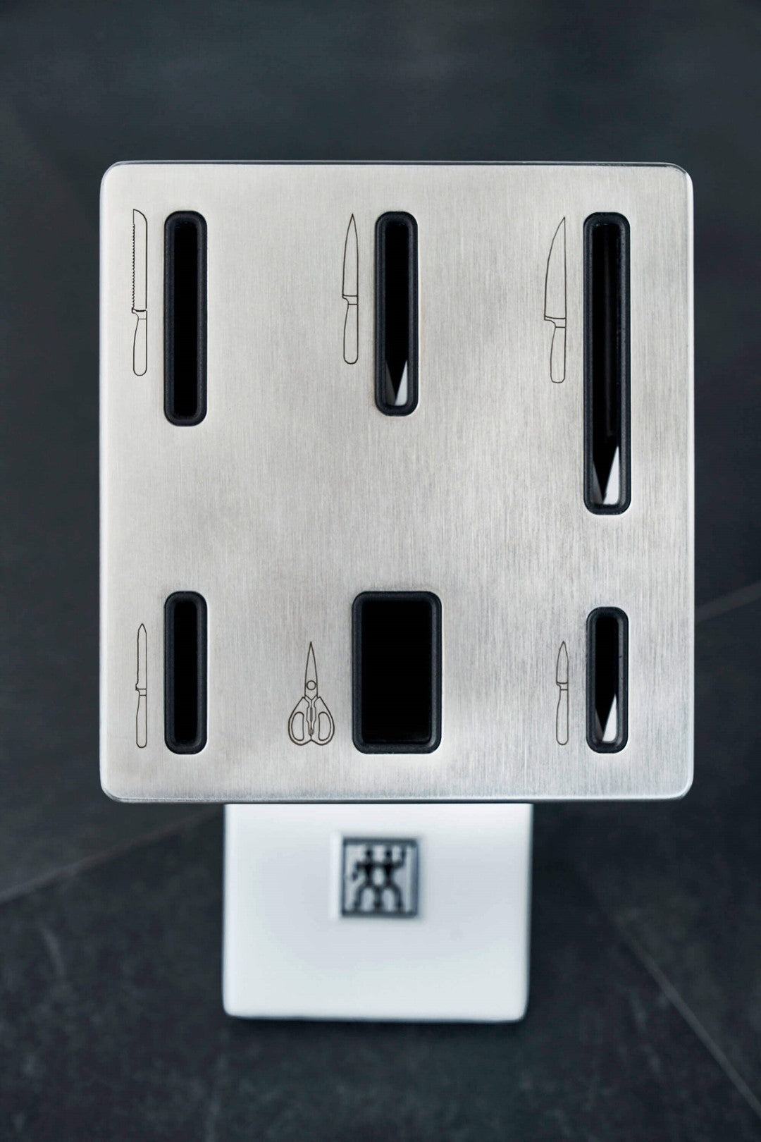 ZWILLING FOUR STAR Zestaw 5 noży w bloku samoostrzącym biały