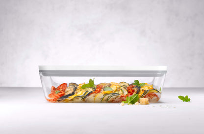 ZWILLING FRESH &amp; SAVE Szklany pojemnik prostokątny 2 ltr, szary