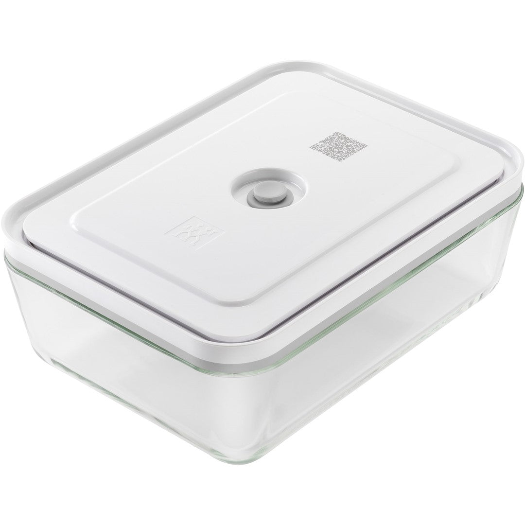 ZWILLING FRESH &amp; SAVE Szklany pojemnik prostokątny 2 ltr, szary
