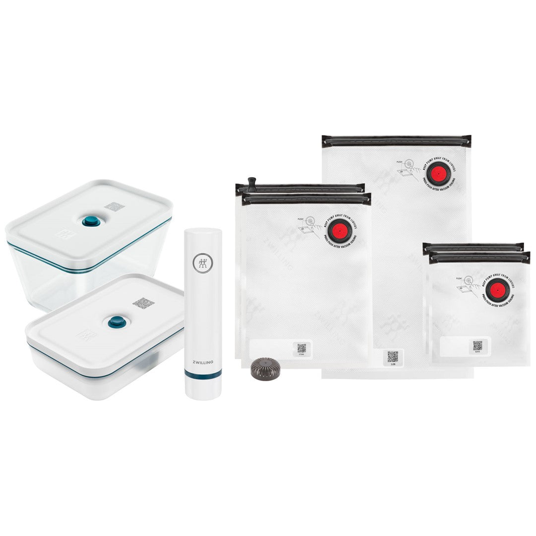 ZWILLING FRESH & SAVE Startkit L aus Glas marineblau