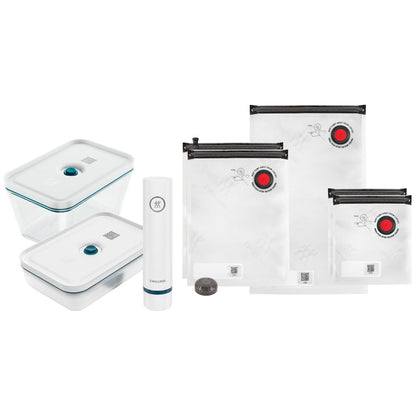 ZWILLING FRESH &amp; SAVE Startkit L aus Glas marineblau