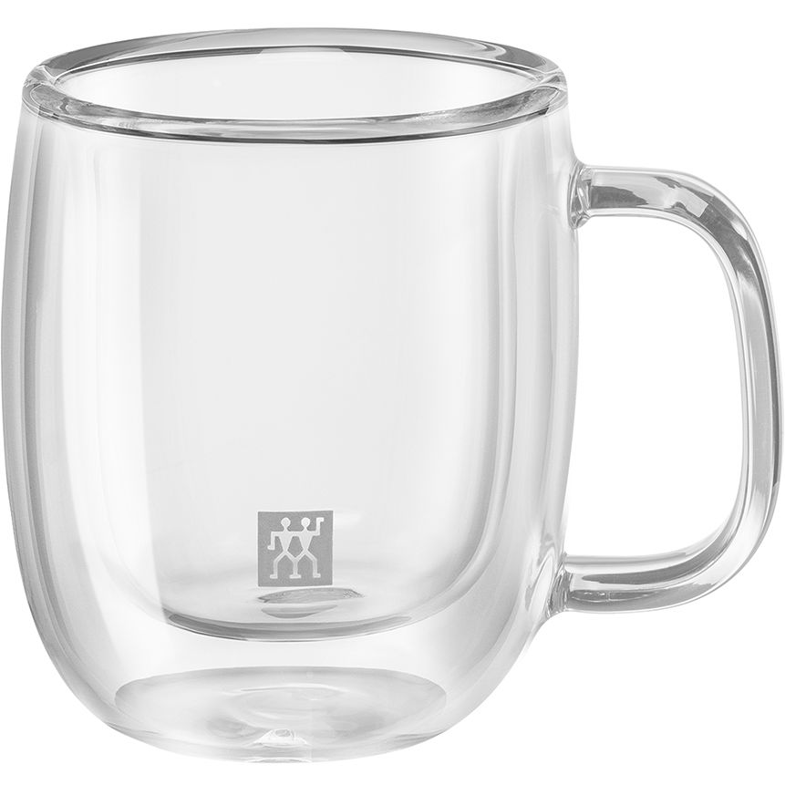 ZWILLING SORRENTO PLUS Set aus zwei Espresso-Tassen mit Griff, 80 ml