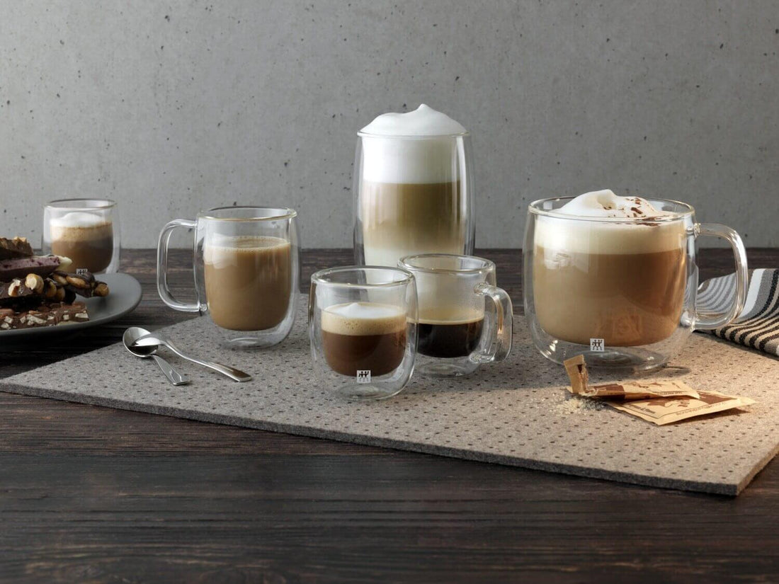 ZWILLING SORRENTO PLUS Zestaw dwóch szklanek do espresso z uchwytem 134 ml