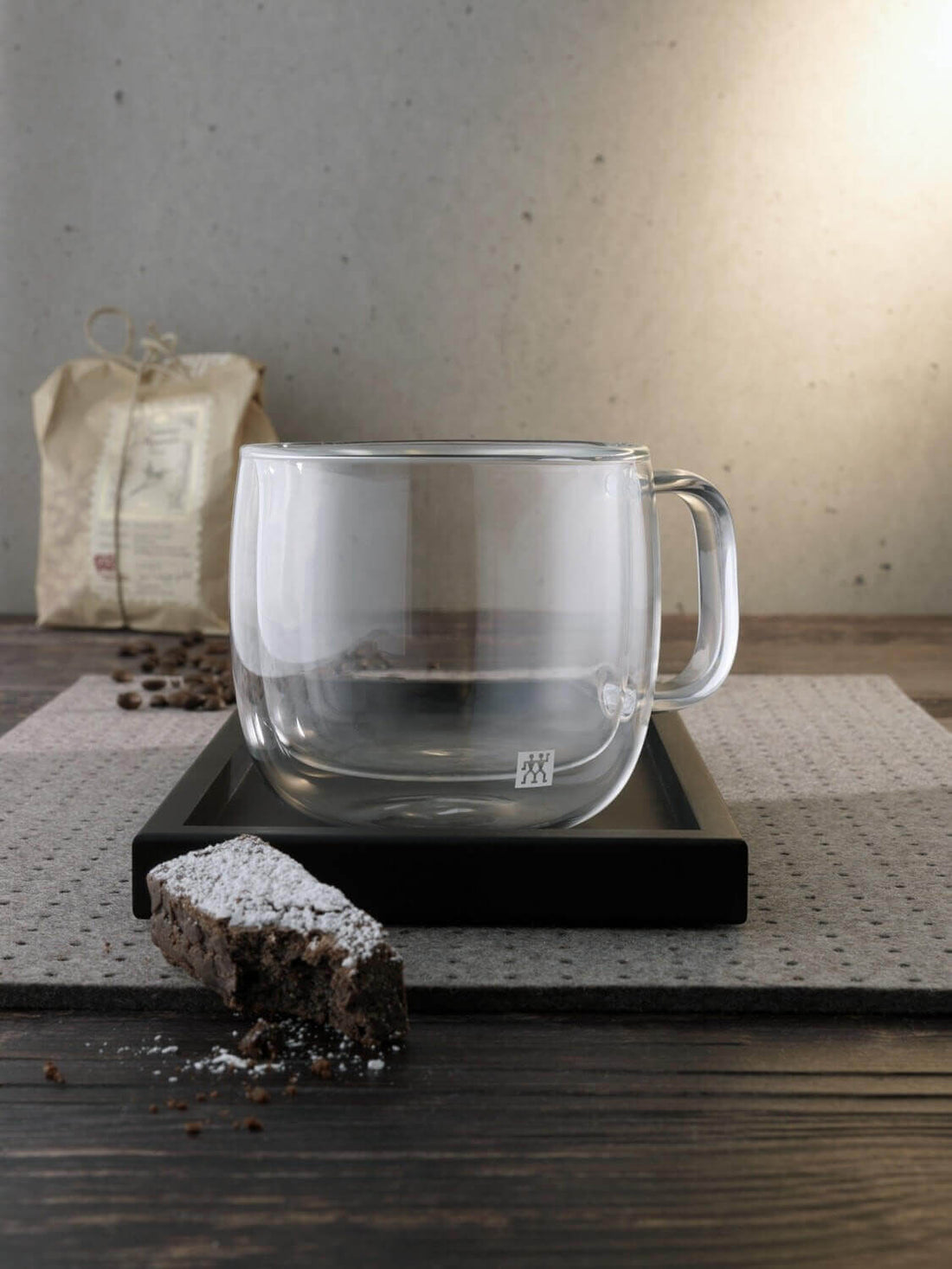 ZWILLING SORRENTO PLUS Set aus zwei Cappuccino-Gläsern mit Henkel 450 ml