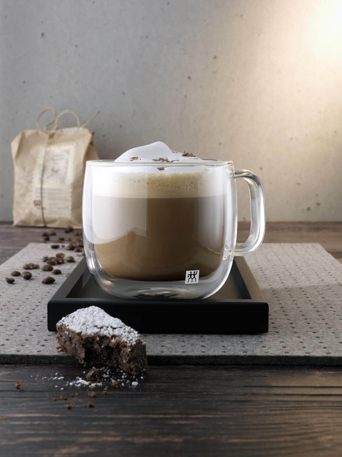 ZWILLING SORRENTO PLUS Set aus zwei Cappuccino-Gläsern mit Henkel 450 ml