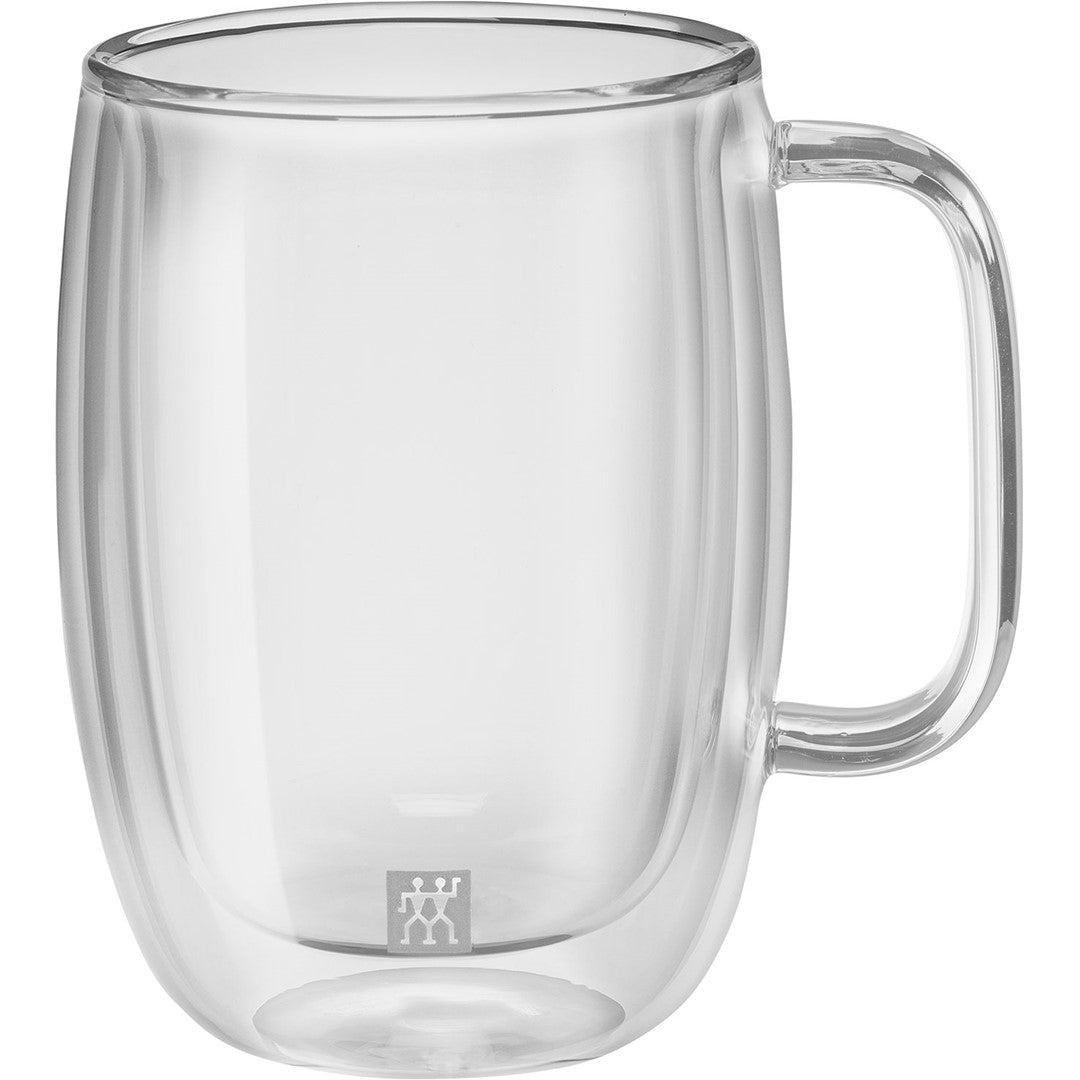 ZWILLING SORRENTO PLUS Set mit zwei Latte-Macchiato-Gläsern mit Griff 450 ml