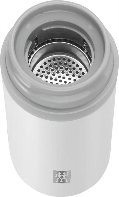 ZWILLING THERMO Thermobehälter mit Teesieb 420 ml weiß
