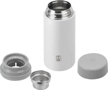 ZWILLING THERMO Thermobehälter mit Teesieb 420 ml weiß
