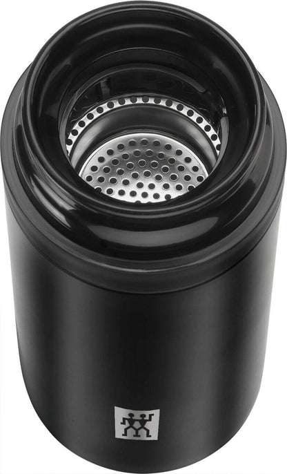ZWILLING THERMO Thermobecher mit Teefilter 420 ml schwarz